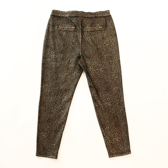 Curvy 3X! NWOT Metallic Leopard Jeans | Statement Stretch for Night Out Energy - Picture 4 of 7
